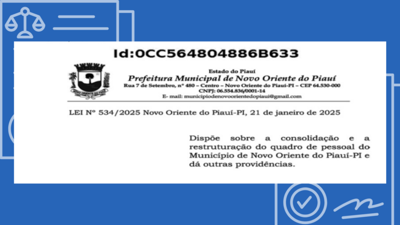 Novo Oriente do Piauí extingue cargos de Atendente e Auxiliar de Enfermagem e transforma em Técnico de Enfermagem