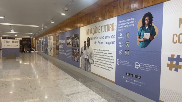 Mural celebra 50 anos do Coren-PI e a trajetória de luta e inovação da Enfermagem do Piauí