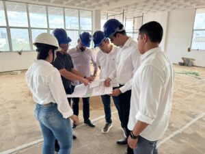 Presidente do Cofen visita Coren-PI e acompanha obras de reforma da sede em Teresina