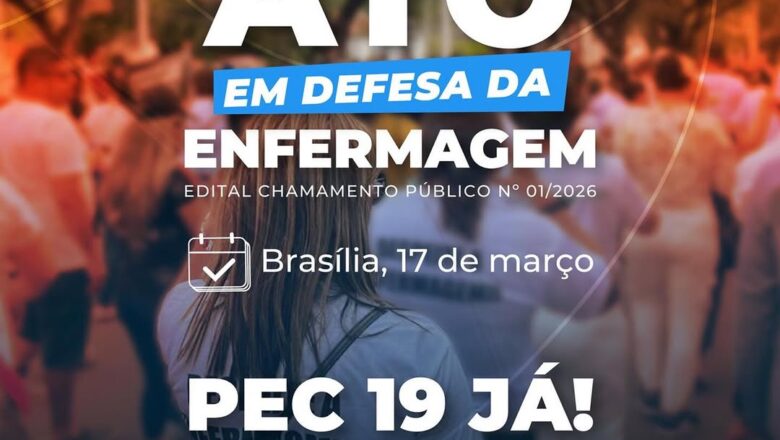 Coren-PI convoca profissionais e estudantes para mobilização nacional em defesa da Enfermagem, em Brasília