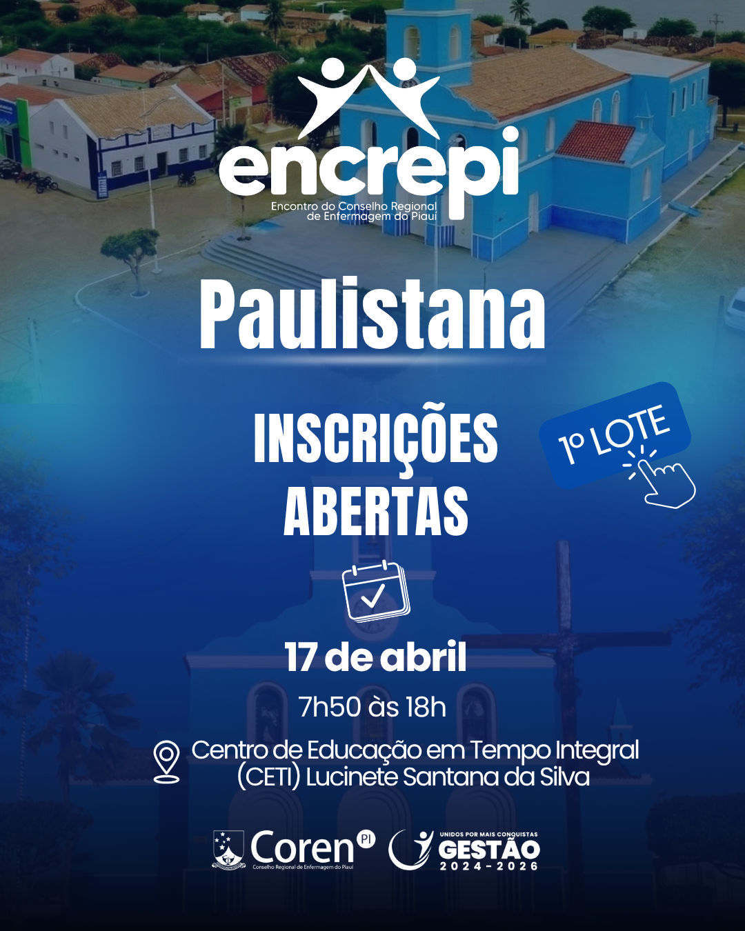 Inscrições abertas para o Encrepi: o maior encontro da Enfermagem piauiense chegou em Paulistana