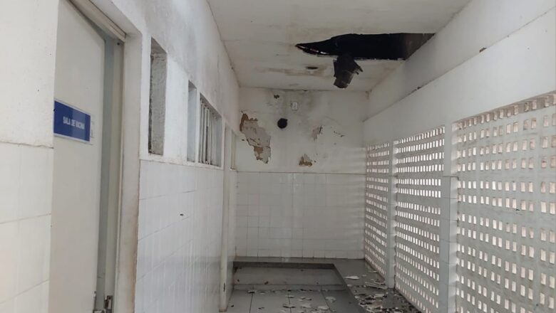 Teto cede durante fiscalização do Coren-PI e expõe situação crítica em UBS na zona Norte de Teresina