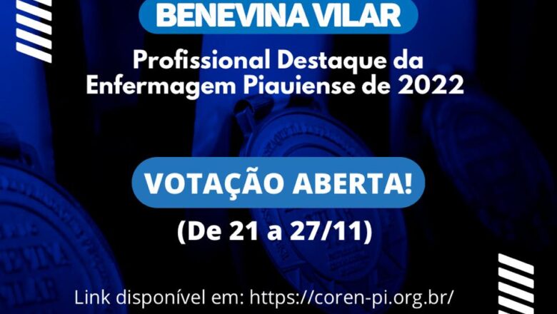 Prêmio Benevina Vilar: Votação Aberta