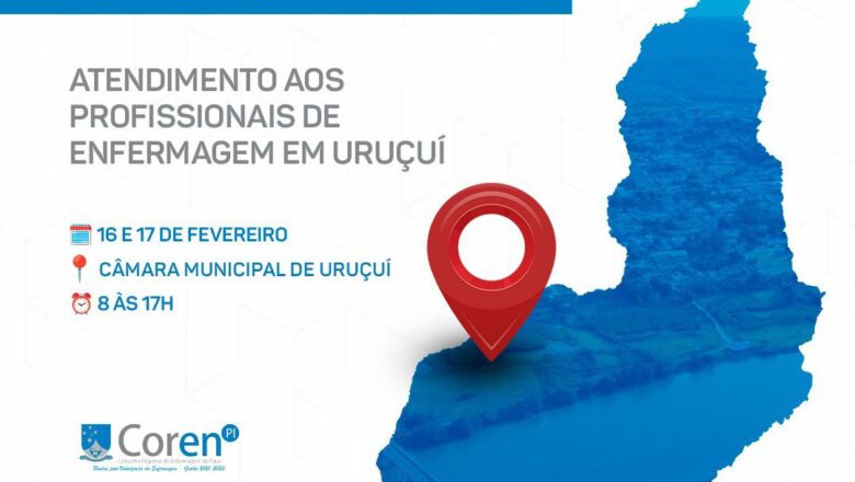 Coren-PI Itinerante: profissionais de Uruçuí e região receberão serviços