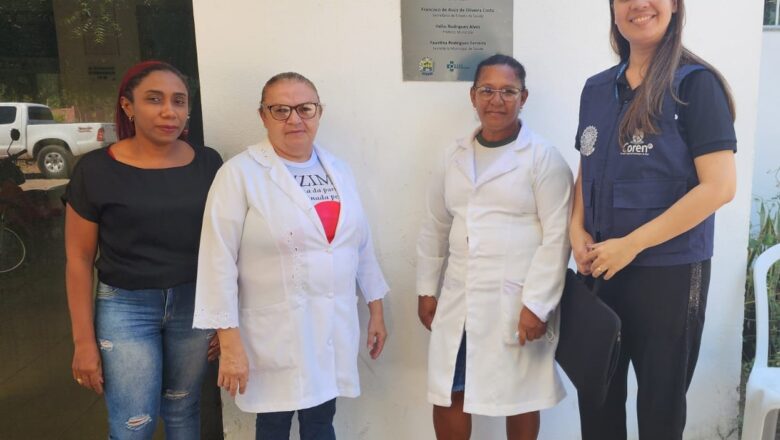 Coren-PI inspeciona unidades de saúde em Piripiri e Hugo Napoleão