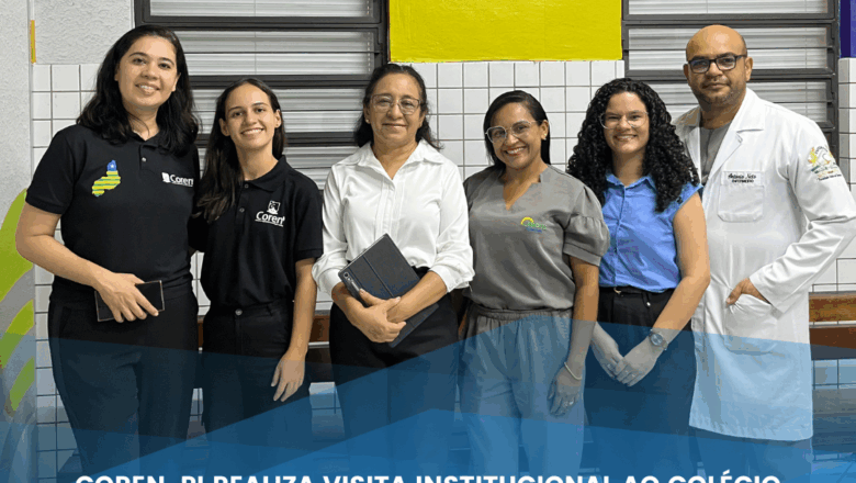 Coren-PI realiza visita institucional ao Colégio Lerote para fortalecer práticas éticas e de qualidade na Enfermagem Escolar