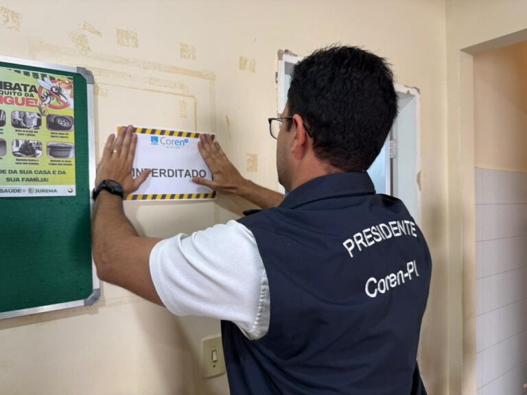 Ausência de enfermeiro e falhas estruturais levam Coren-PI a interditar serviços de Enfermagem no município de Jurema