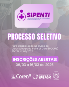 Curso de Ultrassonografia Point of Care (POCUS) na Terapia Intensiva – Inscrições abertas