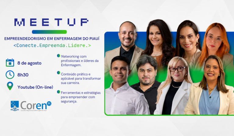 Coren-PI abre inscrições para o I Meetup de Empreendedorismo em Enfermagem do Piauí